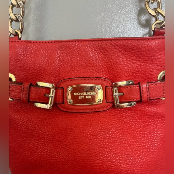 Michael Kors Hamilton Leather Messenger Bag - Picture 4 of 7